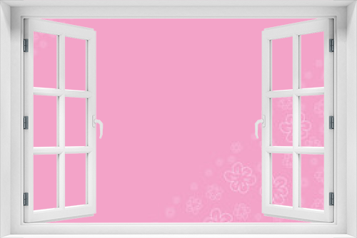 Fototapeta Naklejka Na Ścianę Okno 3D - floral frame on a pink background prints, greeting cards, invitations for holiday, birthday, wedding, Valentine's day, party