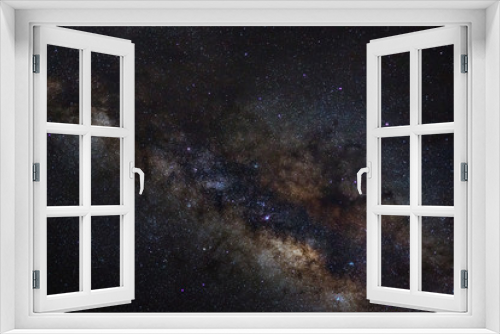 Fototapeta Naklejka Na Ścianę Okno 3D - Milky way galaxy with stars and space dust in the universe