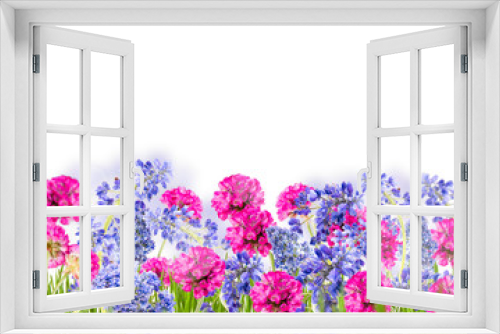 Fototapeta Naklejka Na Ścianę Okno 3D - Spring flower, isolated on white background