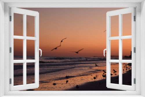 Fototapeta Naklejka Na Ścianę Okno 3D - Sunset on the Beach of Myrtle Beach South Carolina