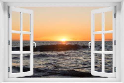 Fototapeta Naklejka Na Ścianę Okno 3D - The coast of Benicasim at sunrise, Castellon