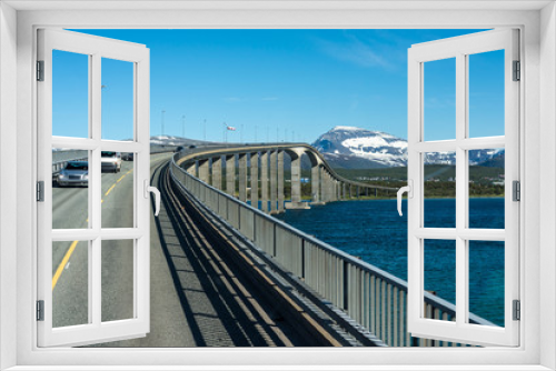 Fototapeta Naklejka Na Ścianę Okno 3D - Route 862 in Troms, Northern Norway