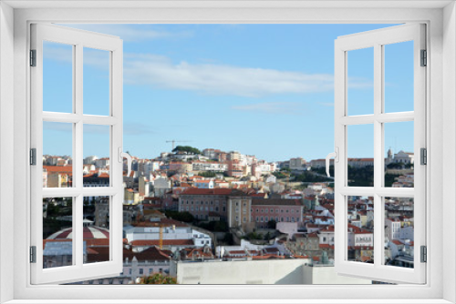 Fototapeta Naklejka Na Ścianę Okno 3D - Skyline Lisbon 