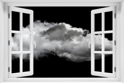 Fototapeta Naklejka Na Ścianę Okno 3D - clouds on black background
