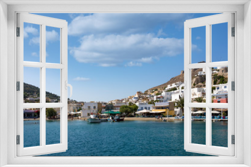 Fototapeta Naklejka Na Ścianę Okno 3D - The small harbor of Panteli village in Leros island, Dodecanese, Greece