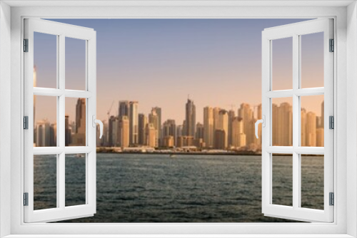 Fototapeta Naklejka Na Ścianę Okno 3D - Modern city skyline
