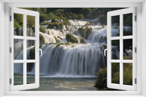 Fototapeta Naklejka Na Ścianę Okno 3D - Krka Wasserfälle Langzeitbelichtung.Where: Kroatien.When: 21.09.2009.
