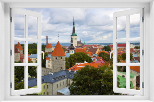 Fototapeta Naklejka Na Ścianę Okno 3D - Panorama of Tallinn, Estonia