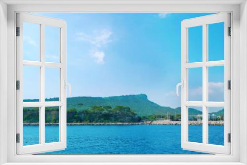 Fototapeta Naklejka Na Ścianę Okno 3D - Beautiful view from sea on coast
