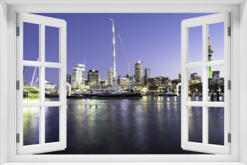 Fototapeta Naklejka Na Ścianę Okno 3D - Auckland Cityscape from harbour side,  New Zealand