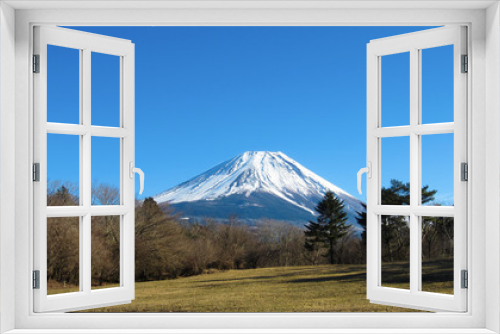 Snowy Mount Fuji