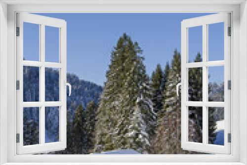 Fototapeta Naklejka Na Ścianę Okno 3D - Winterwanderung zur Lexen Alm im Längental