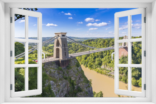 Fototapeta Naklejka Na Ścianę Okno 3D - Clifton Suspension Bridge, Bristol, Avon, England, UK