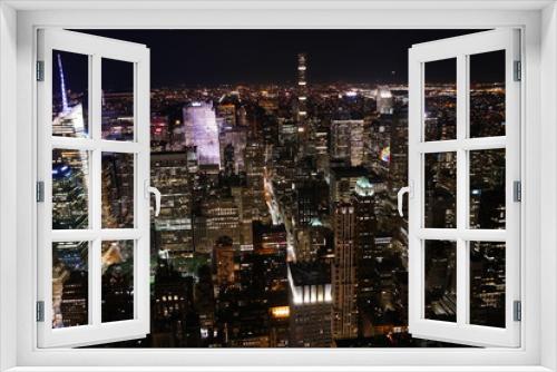 Fototapeta Naklejka Na Ścianę Okno 3D - Manhattan desde Empire State