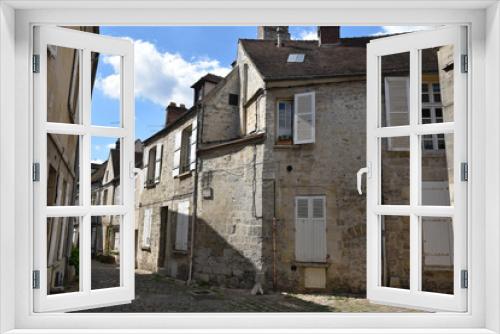 Fototapeta Naklejka Na Ścianę Okno 3D - Ruelle médiévale de Senlis, France