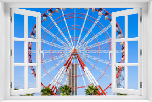 Fototapeta Naklejka Na Ścianę Okno 3D - Ferris wheel, Batumi