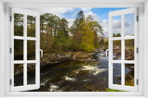 Fototapeta Naklejka Na Ścianę Okno 3D - Falls of Dochart in Killin, Scotland,