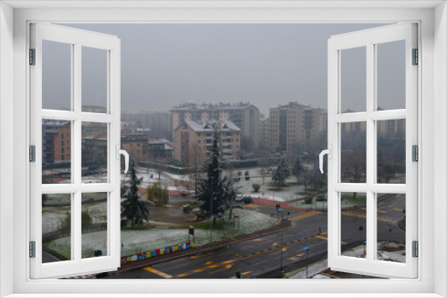 Fototapeta Naklejka Na Ścianę Okno 3D - San Donato Milanese - Neve