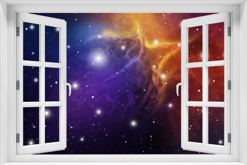 Astrology Mystic Background. Outer Space. Vector Digital Illustration of Universe. Vector Galaxy Background.