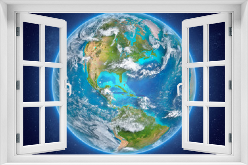 Fototapeta Naklejka Na Ścianę Okno 3D - Bahamas on planet Earth in space