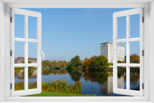 Fototapeta Naklejka Na Ścianę Okno 3D - Die HSH-Norbank am Kleinen Kiel