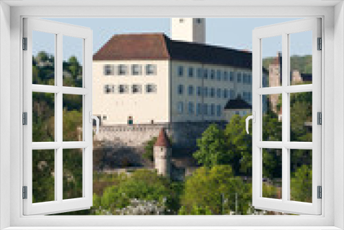Fototapeta Naklejka Na Ścianę Okno 3D - Schloss Horneck in Gundelsheim