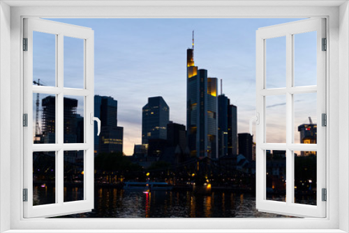 Fototapeta Naklejka Na Ścianę Okno 3D - Skyline Frankfurt am Main