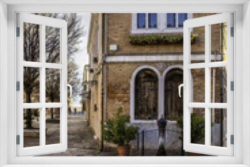 Fototapeta Naklejka Na Ścianę Okno 3D - The picturesque island of Murano, famous for producing glass in the Venetian Lagoon on the Adriatic coast