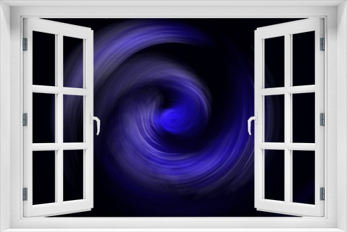 Fototapeta Naklejka Na Ścianę Okno 3D - Electric blue color imaginary Twister. Digital art
