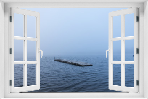 Fototapeta Naklejka Na Ścianę Okno 3D - Fog Lake 