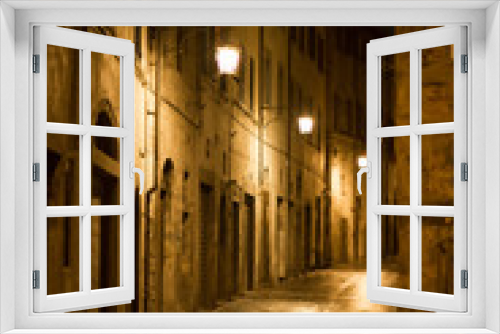 Fototapeta Naklejka Na Ścianę Okno 3D - Vicoli di Arezzo, Toscana, Italia