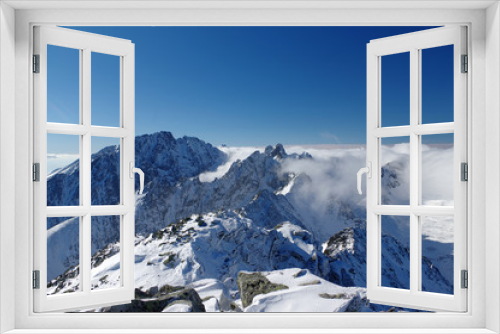 Fototapeta Naklejka Na Ścianę Okno 3D - Winter Tatra moutains Gerlach