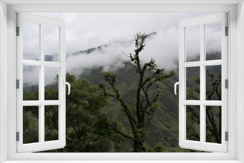 Fototapeta Naklejka Na Ścianę Okno 3D - mountain scene at Govind Pashu Vihar National Park and Sanctuary