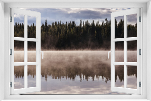 Fototapeta Naklejka Na Ścianę Okno 3D - Lake with Fog
