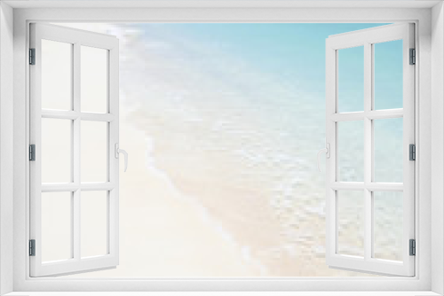 Fototapeta Naklejka Na Ścianę Okno 3D - white beach blue sea