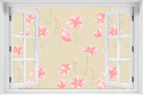 Fototapeta Naklejka Na Ścianę Okno 3D - vector vintage floral pattern