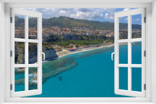 Fototapeta Naklejka Na Ścianę Okno 3D - Beautiful aerial coast of Calabria in summer, Italy