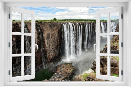Fototapeta Naklejka Na Ścianę Okno 3D - Victoria Falls view