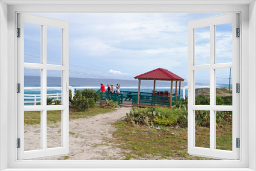 Fototapeta Naklejka Na Ścianę Okno 3D - Waterfront Cabana