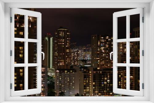 Fototapeta Naklejka Na Ścianę Okno 3D - 町の夜景