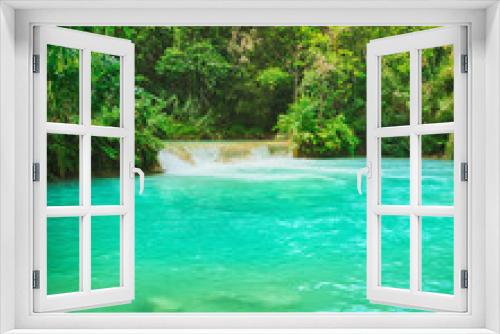 Fototapeta Naklejka Na Ścianę Okno 3D - Tat Kuang Si Waterfalls. Beautiful landscape. Laos.