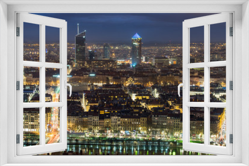 Fototapeta Naklejka Na Ścianę Okno 3D - Lyon's panorama