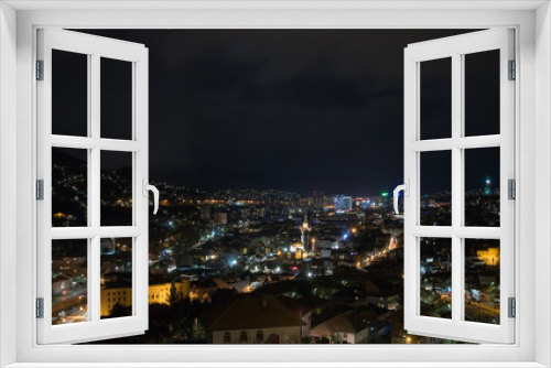 Fototapeta Naklejka Na Ścianę Okno 3D - Night view of Sarajevo from the Yellow Fortress
