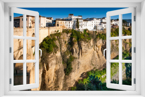 Fototapeta Naklejka Na Ścianę Okno 3D - Ronda, Malaga province, Andalusia, Spain - Puente Nuevo (New Bridge)