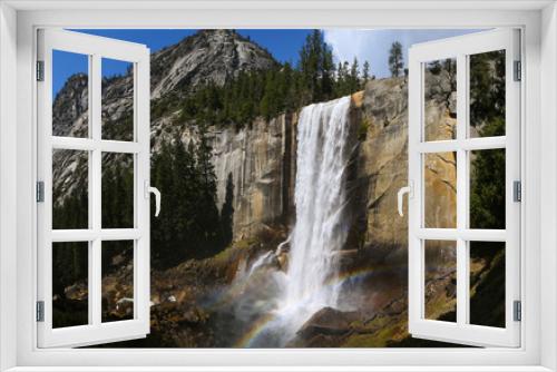 Fototapeta Naklejka Na Ścianę Okno 3D - Panorama of Vernal Falls 