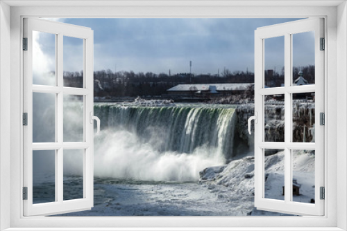 Fototapeta Naklejka Na Ścianę Okno 3D - Niagara Falls winter
