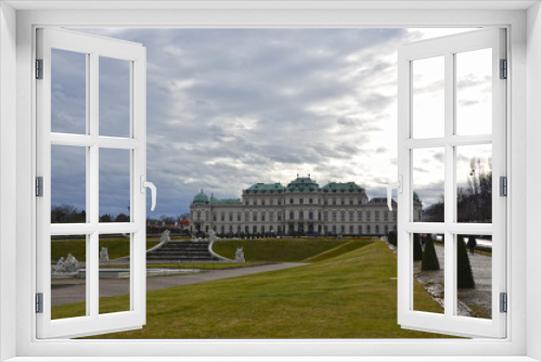Fototapeta Naklejka Na Ścianę Okno 3D - Giardino del Castello del Belvedere a Vienna