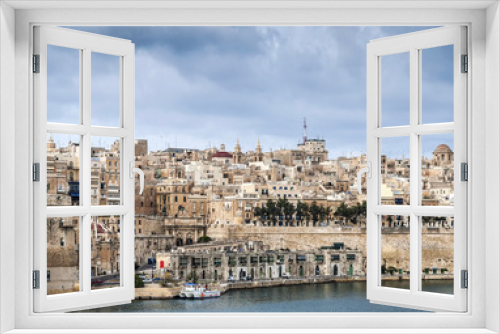 la valletta old town fortifications architecture scenic view in malta