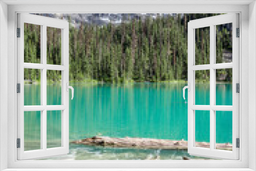 Fototapeta Naklejka Na Ścianę Okno 3D - Turquoise Waters of Joffre Lake