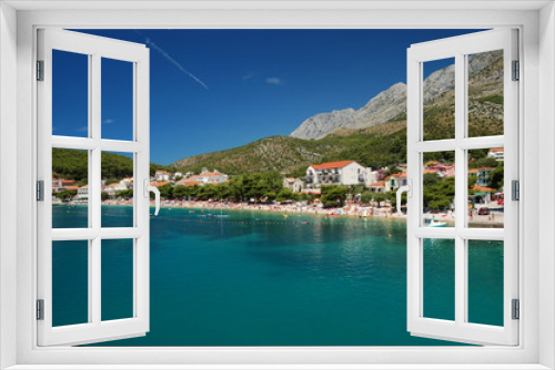 Fototapeta Naklejka Na Ścianę Okno 3D - Plaża w Drveniku - Chorwacja